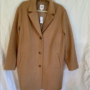 NWT Gap factory long topcoat (comes almost to knees) in camel brown XXL